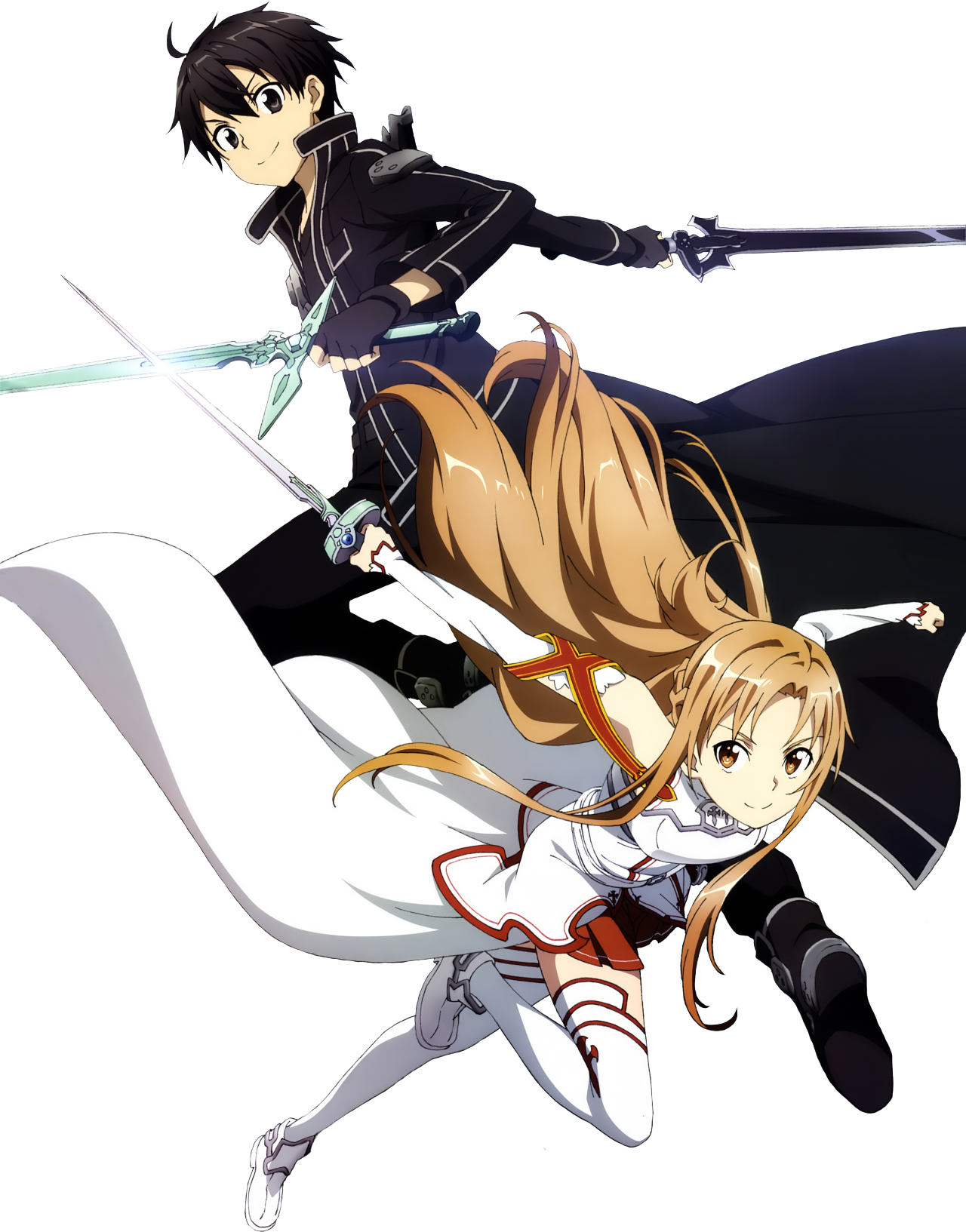 Download Cool Render Of Kirito And Asuna Sword Art Online Png Image With No Background Pngkey Com