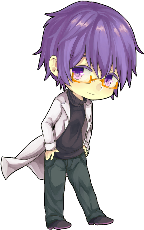 Anime With Glasses Chibi - Free Transparent PNG Download - PNGkey