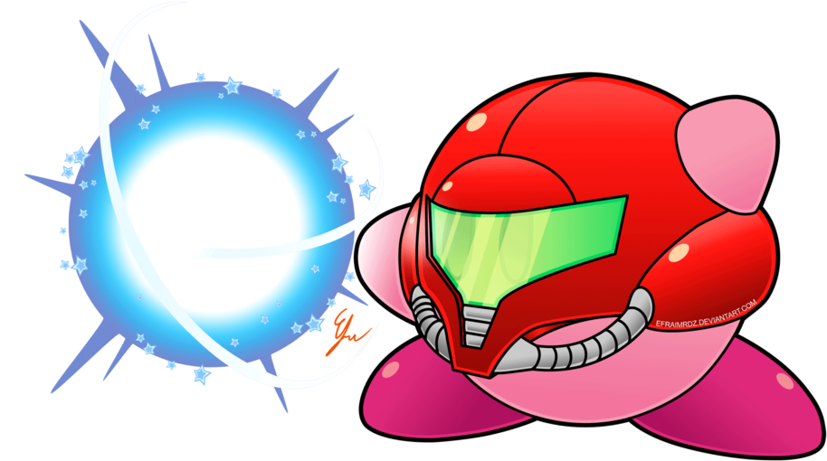 Download Kirby Smash Abilities Samus By Efraimrdz On - Kirby Samus PNG  Image with No Background 