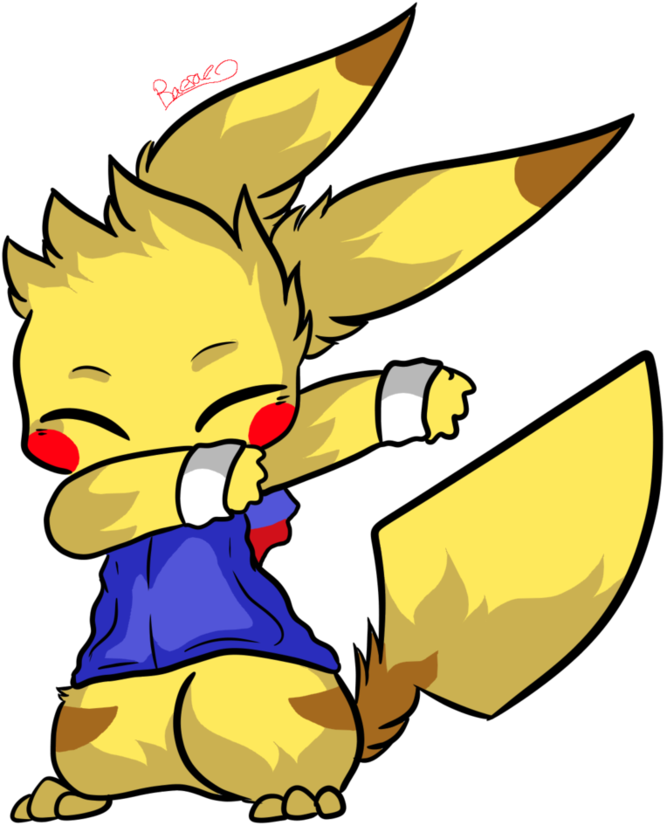 Download Picture Black And White Dabbing Drawing Eevee - Wwe Pikachu ...