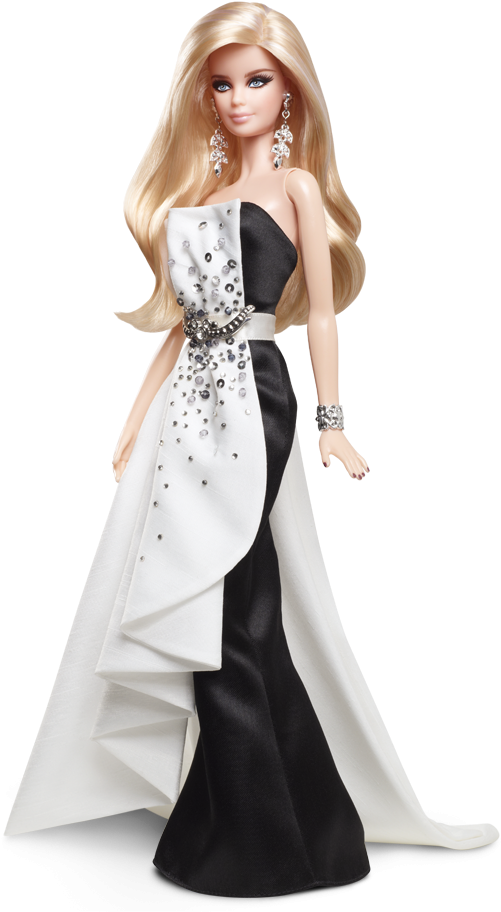 barbie doll white dress