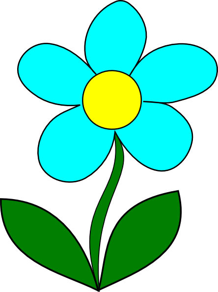 Download This Free Clipart Png Design Of Blue Flower PNG Image with No ...