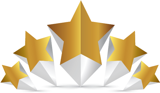 Download 3d Gold Star Png Download   5 Stars PNG Image With No