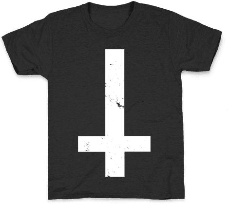 Upside Down Cross Kids T-shirt - Cross - Free Transparent PNG Download ...