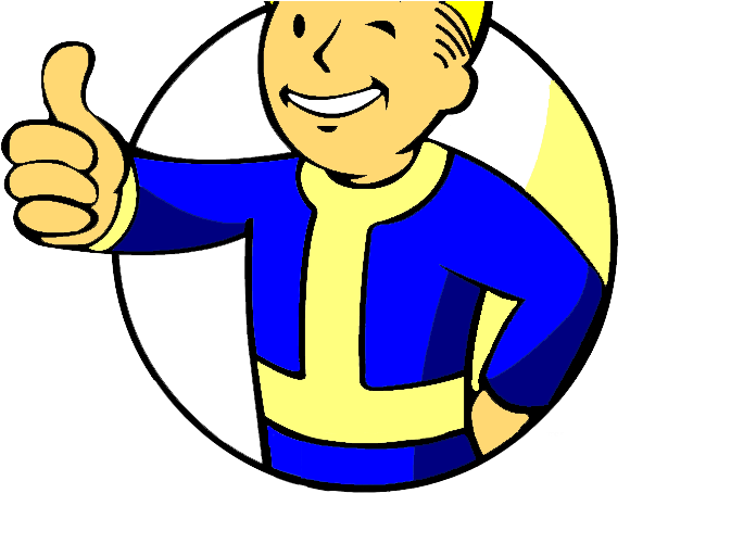 Fallout Clipart Thumbs Up - Thumbs Up Vault Boy - Free Transparent PNG ...