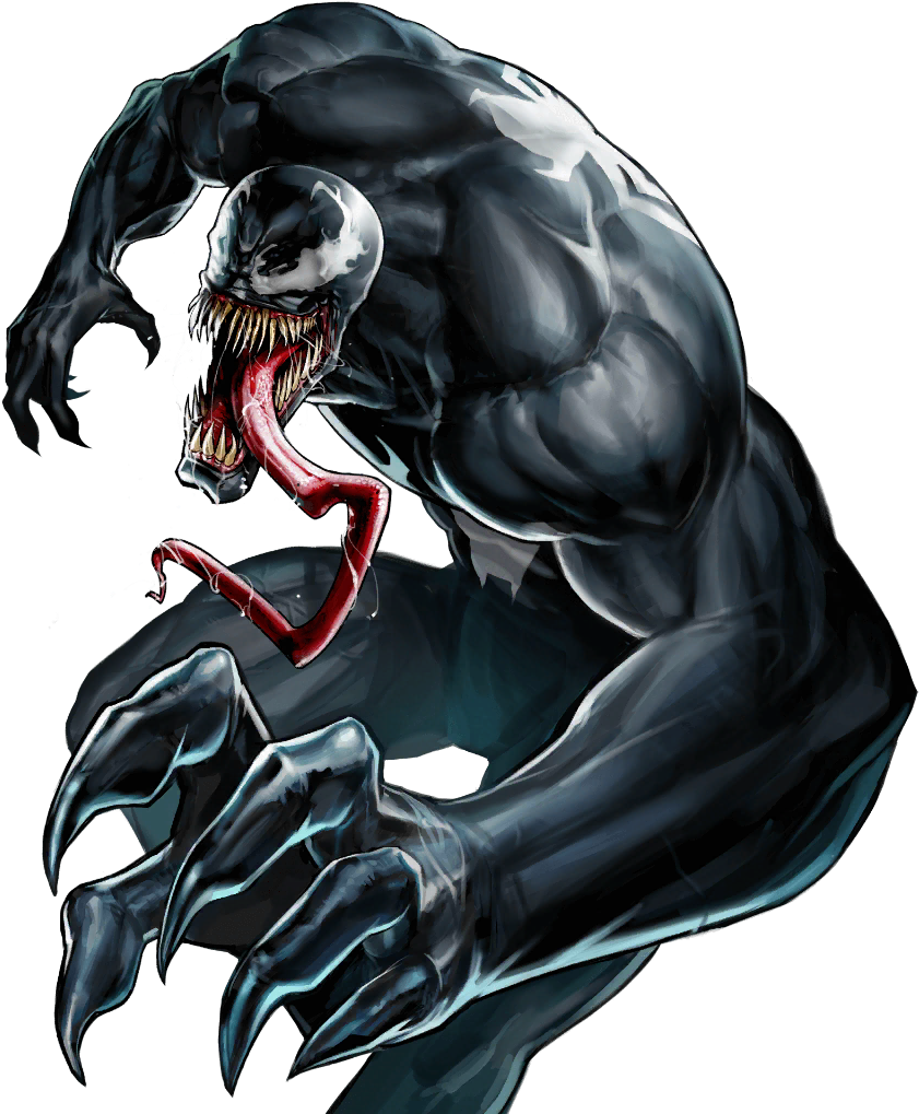 Venom Drawing Artwork - Marvel Battle Lines Venom (1024x1024), Png Download