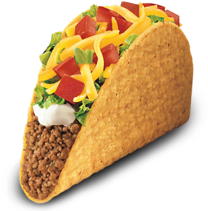 Taco Bell Tacos Png - Free Transparent Png Download - Pngkey