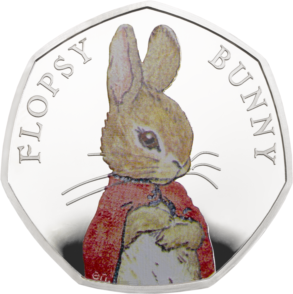 Download Flopsy Bunny 2018 Uk 50p Silver Proof Coin Rev Tone Peter