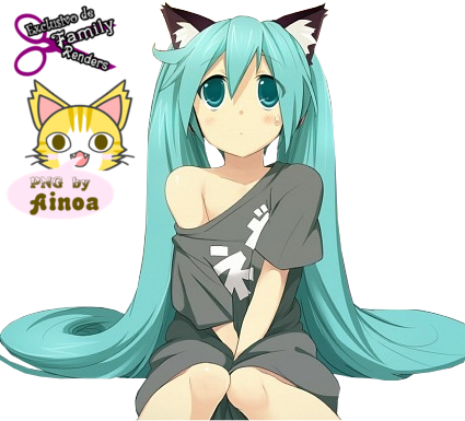 Download Miku Hatsune Neko Png Image With No Background Pngkey Com