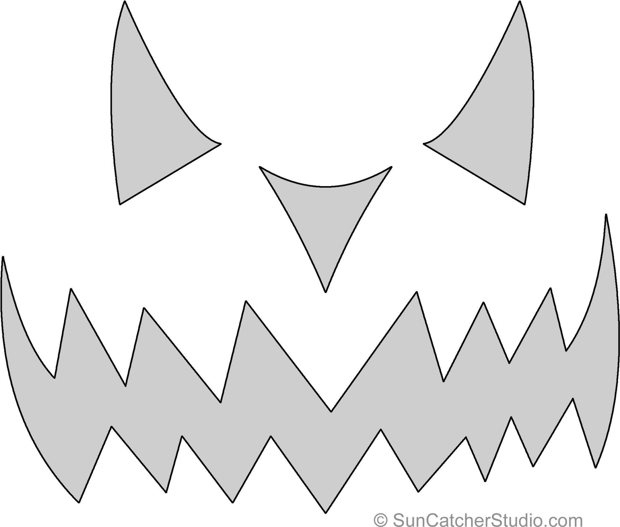 Download Pumpkin Carving Stencil Pattern - Template PNG Image with No ...