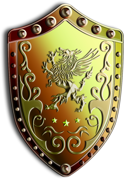 Gold Shield Gold Ahield Free Transparent Png Download Pngkey