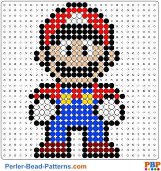 Perler Bead Pattern Super Mario - Mario Perler Beads Pattern - Free ...