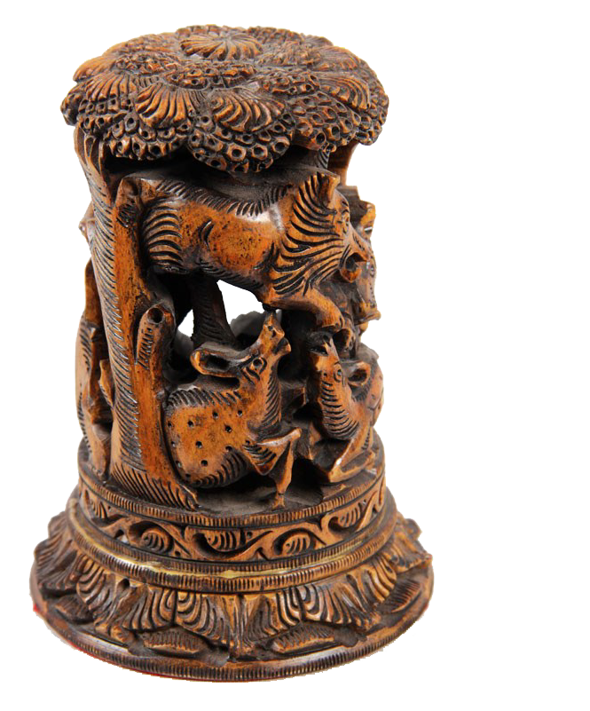 Download African Carved Black Wooden Tree Statue Maruti Sandalarts ...