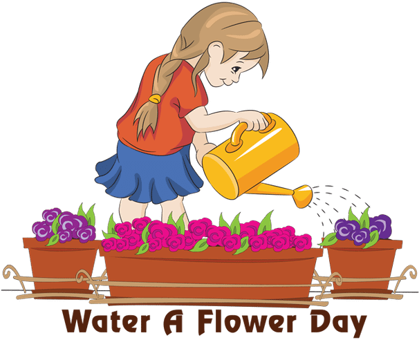 Download National Water A Flower Day Water The Flowers Clipart Png Image With No Background Pngkey Com