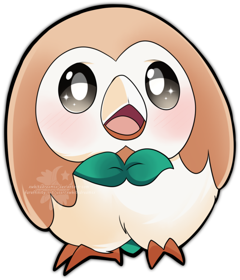 Rowlet By Xwhitedreamsx - Photograph - Free Transparent PNG Download ...