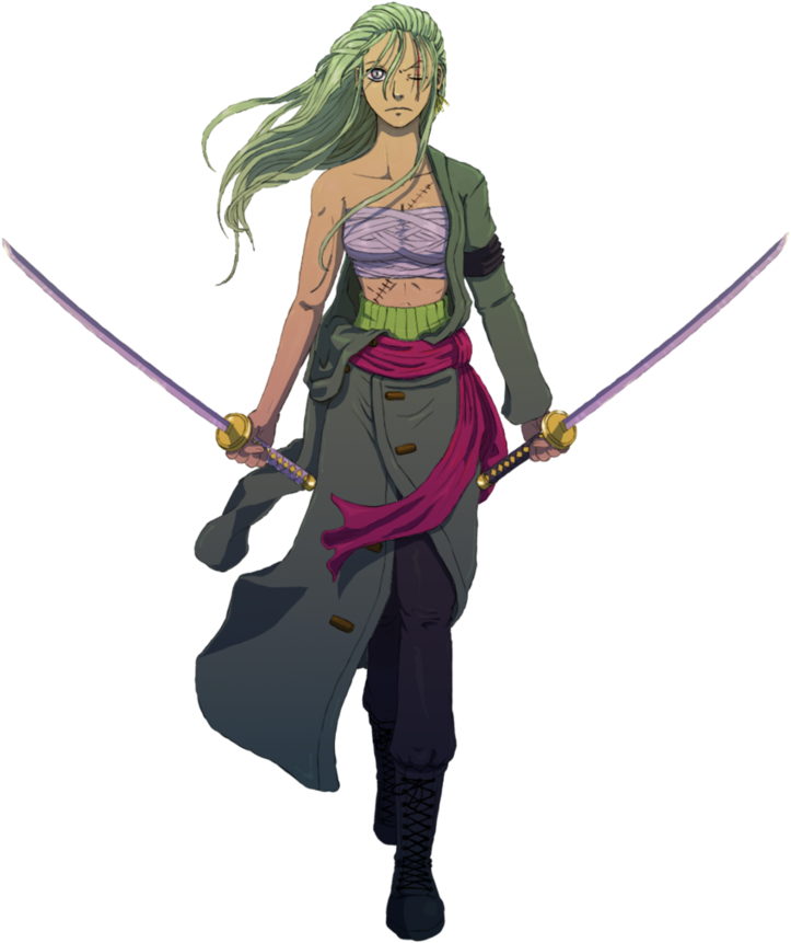 download female zoro female zoro one piece png image with no background pngkey com female zoro one piece png image with no