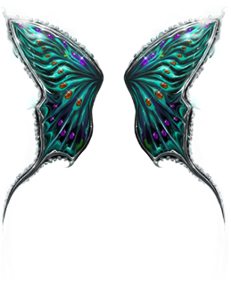 Bejeweled Butterfly Wings - Bejeweled (258x535), Png Download