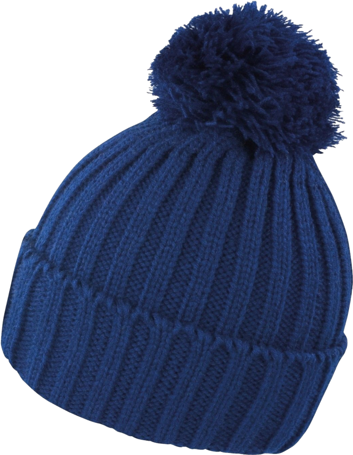 Download Cable Knit Woolly Bobble Blue Winter Hat Png Png Image With No Background Pngkey Com