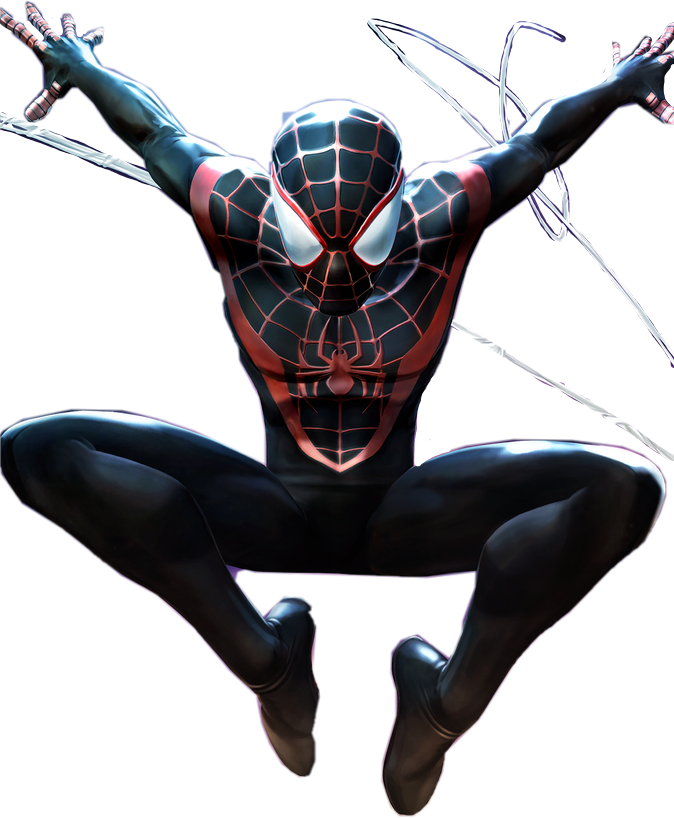 Download Marvel Milesmorales Spiderman Freetoedit - Spiderman Miles Marvel  Contest Of Champions PNG Image with No Background 
