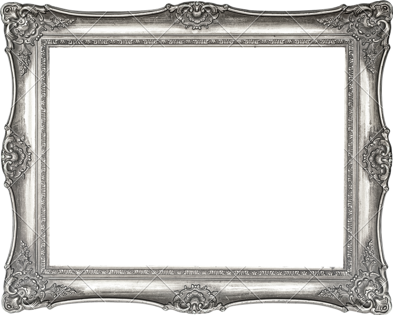 Top 88+ imagen silver frame transparent background - Thcshoanghoatham ...