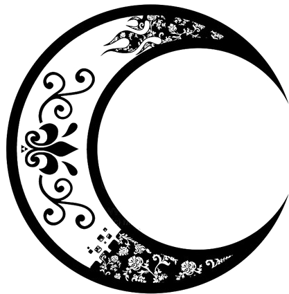 Half Moon Png Image - Tree Of Life With Moon Tattoo - Free Transparent ...