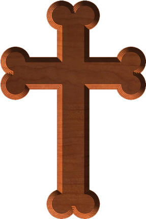 brown cross clip art