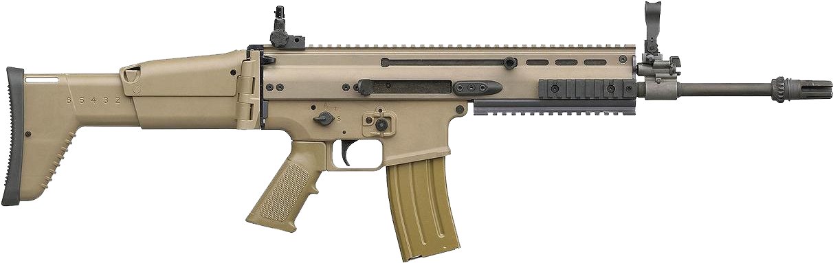 Fn Scar Rifle - Scar H Assault Rifle - Free Transparent PNG Download ...