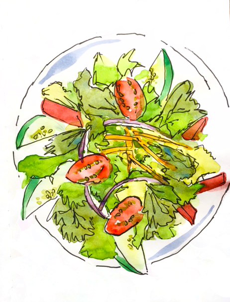 Salad bowl illustration Taco salad Drawing Illustration vegetables  flower Arranging food painted png  PNGWing
