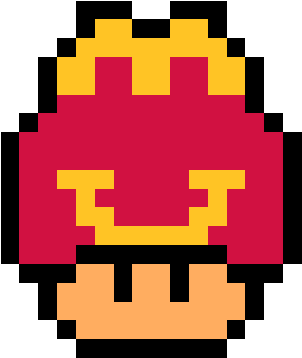 Download Macdonald's Happy Meal Version - Mario Mushroom Pixel Art PNG ...