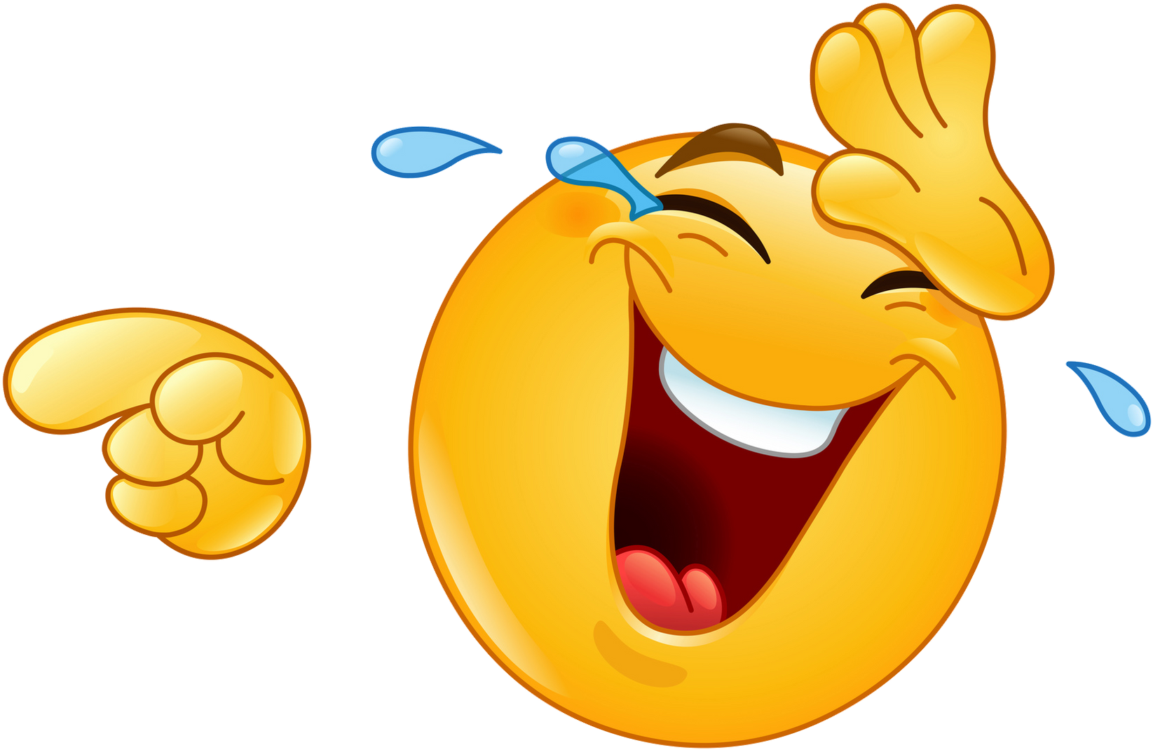 Download Smiley Lol Emoticon Laughter Clip Art - Laughing Pointing