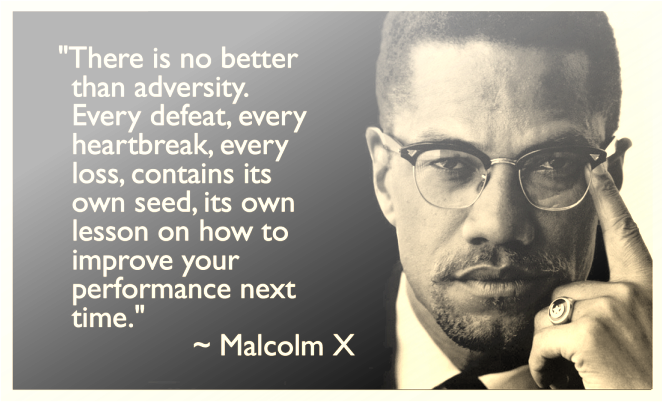 Download Malcolm X Quotes Every Defeat PNG Image with No Background ...