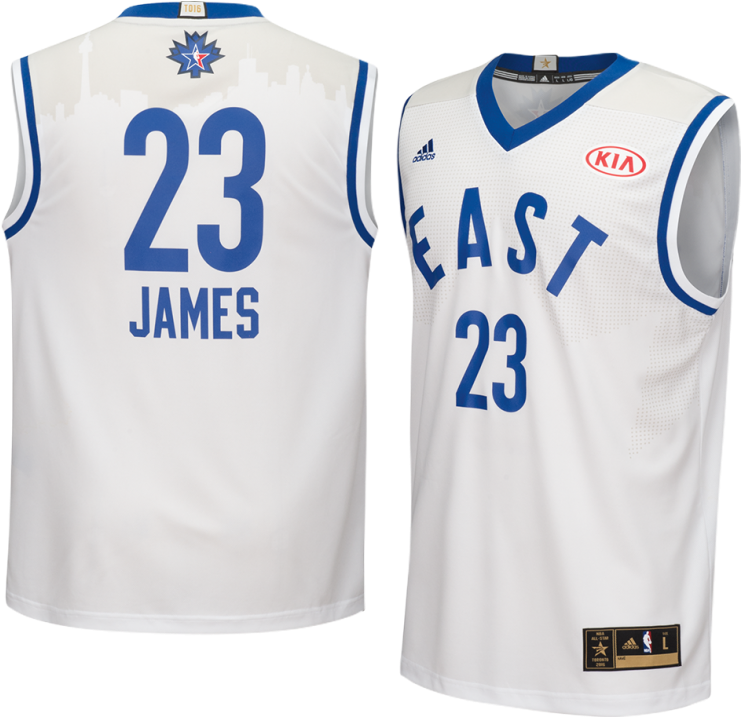 2016 NBA Toronto All Star Lebron James Jersey Adidas Men XL S50