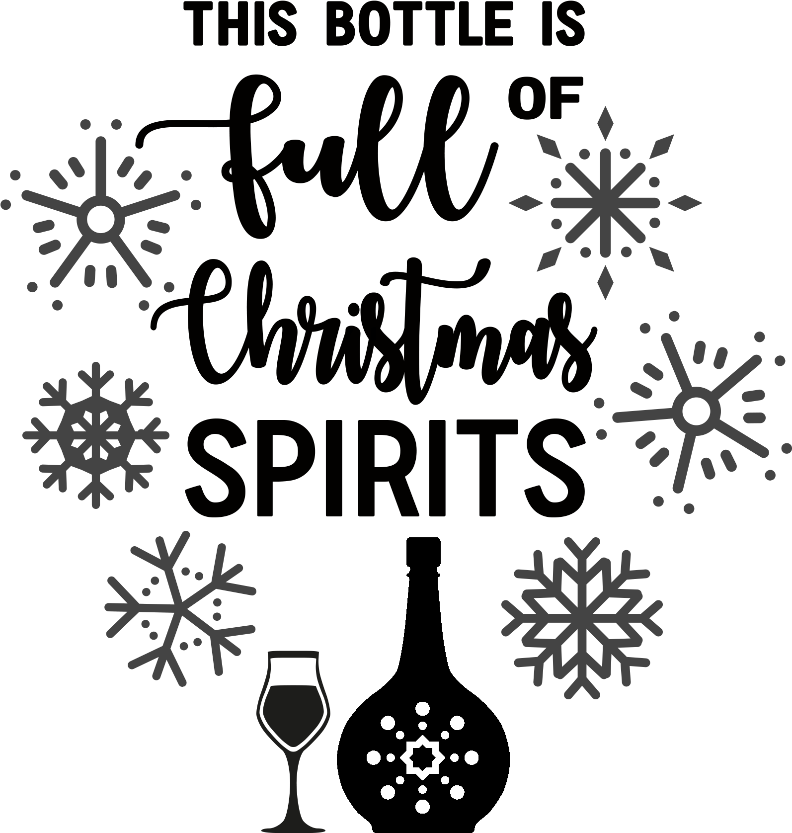 Download Raise A Toast To Christmas Cheer With This Free Svg