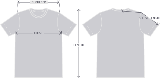 Download Garment Measurement Illustration Plain White T Shirt