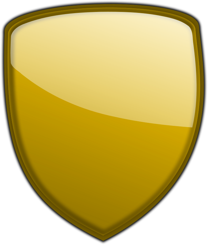 Gold Shield - Golden Shield Transparent Background - Free Transparent ...