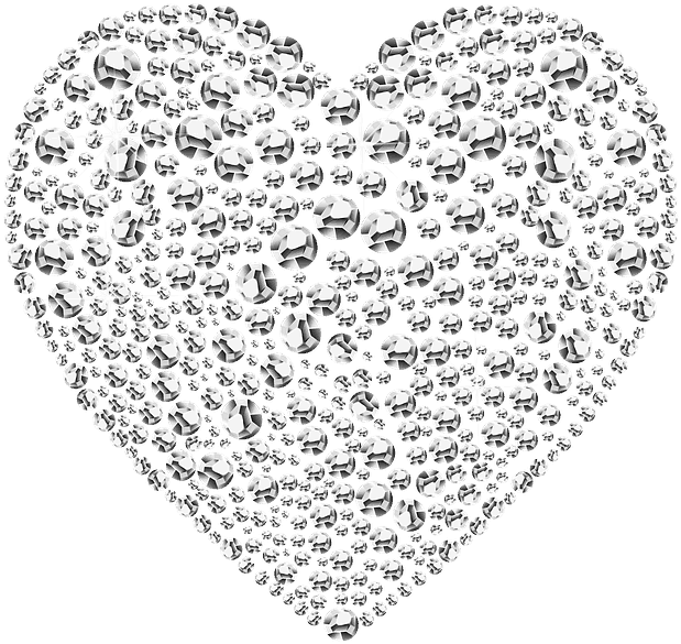 Download Guide Heart Shape Diamond Diamond Heart Png Png Image With No Background Pngkey Com