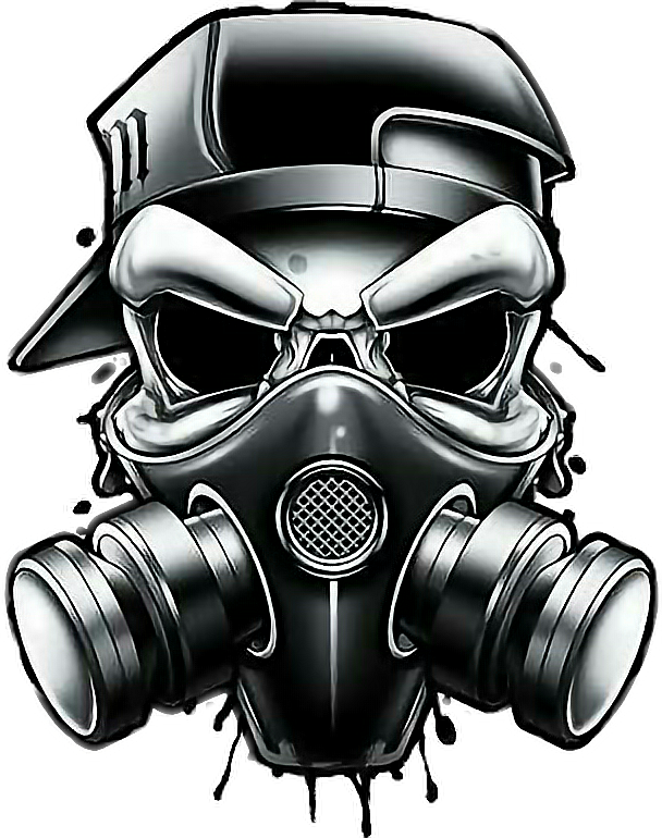 Graffiti Skulls With Gas Mask