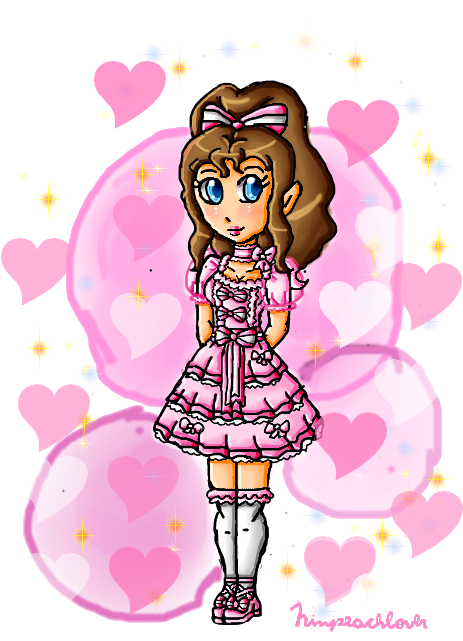 Download Cute Pink Zelda By Ninpeachlover - Cartoon PNG Image with No ...