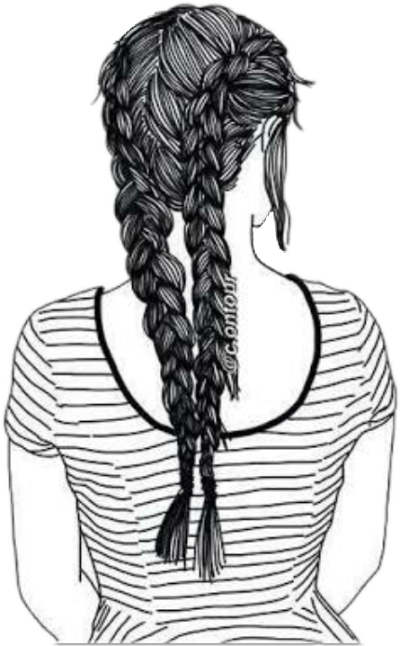 how to draw braids tumblr