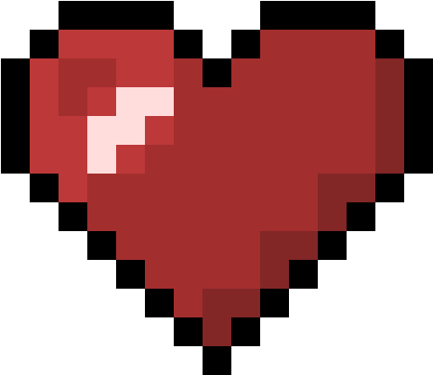 Download Heart - Pixel Art PNG Image with No Background - PNGkey.com