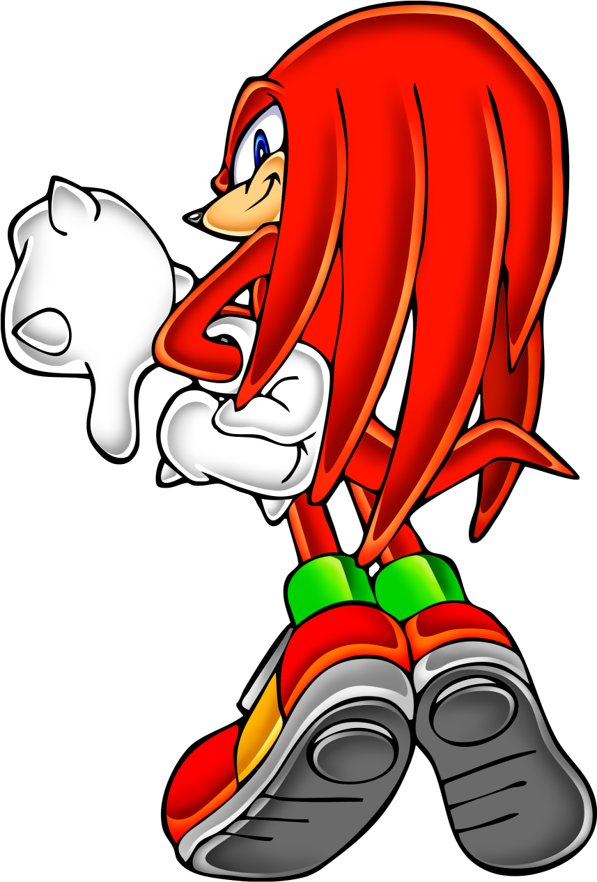 Sonic Adventure Knuckles Png Knuckles The Echidna Thumbs Down Free