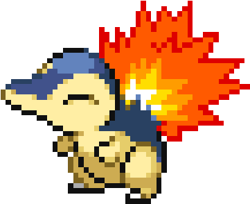 Download Cyndaquil Cyndaquillart Pixelart Fanart Pixelpokemon - 8 Bit ...