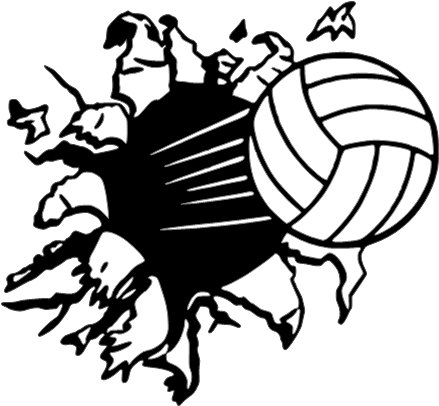 Download Exploding Volleyball - Volleyball Bursting Through Wall PNG ...