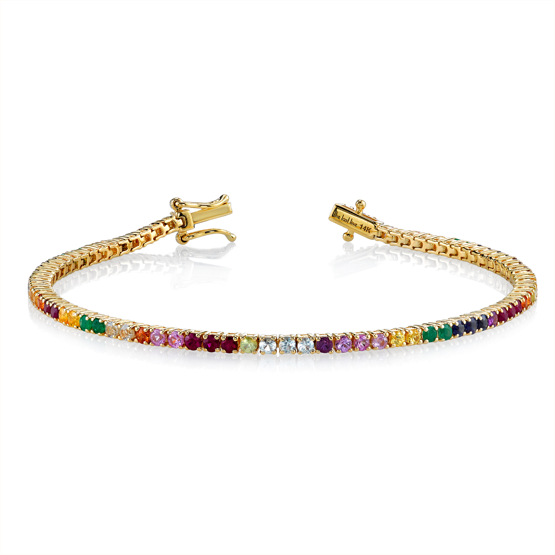 Download Perfect Rainbow Tennis Bracelet - Pulseras De La Amistad PNG ...