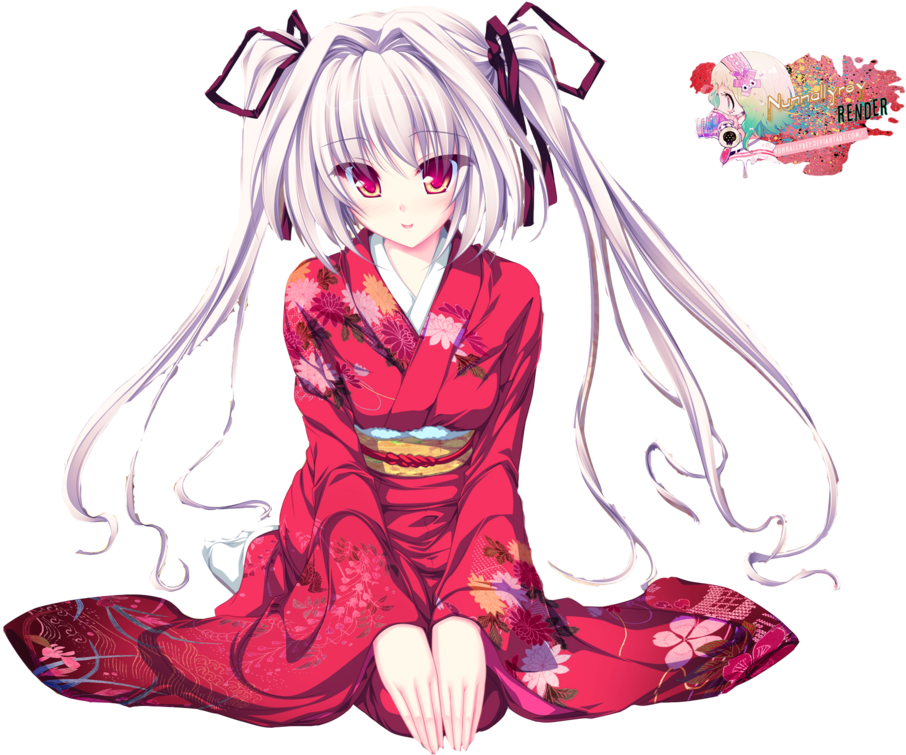 Girl In Kimono Png (1024x768), Png Download