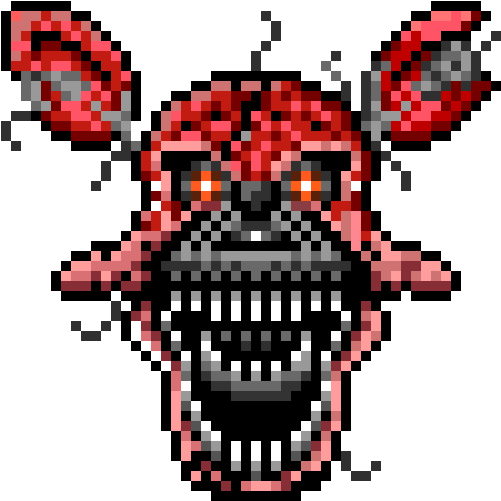 Download 5 Nights At Freddy's - Pixel Art Fnaf Foxy PNG Image with No ...