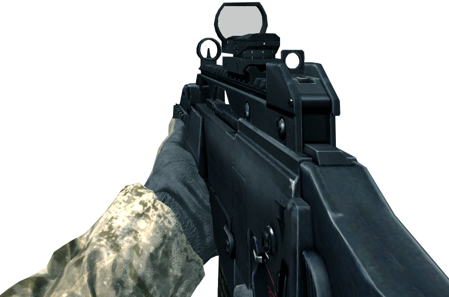 G36c Red Dot Sight Cod4 - Cod4 G36c (877x581), Png Download