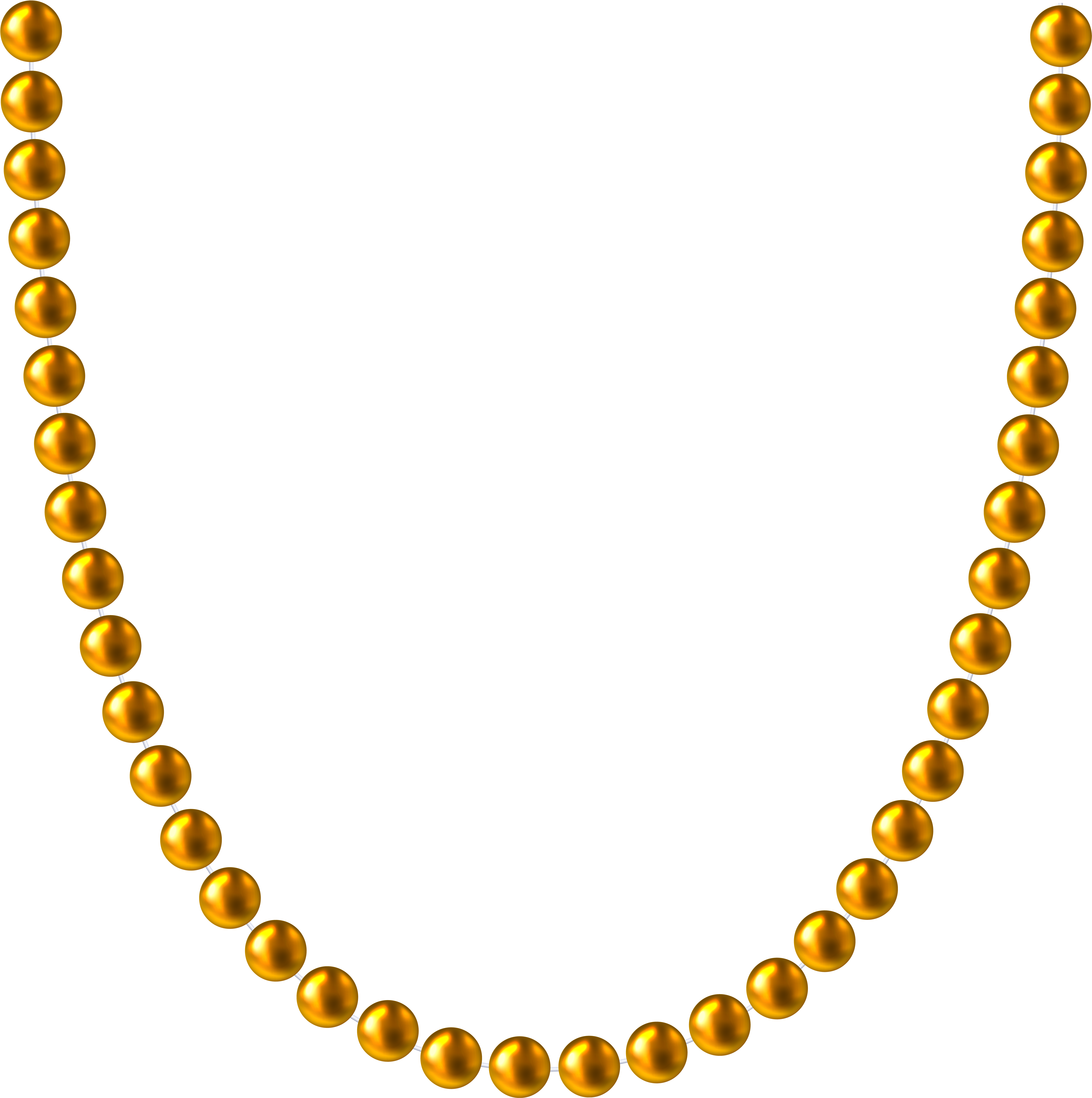 Gold Beads Png Clip Art Image Gallery (8000x7947), Png Download