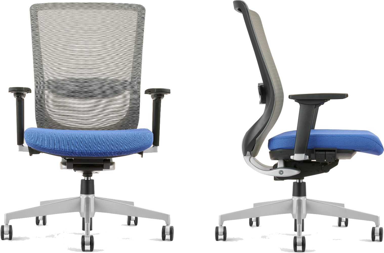 Download Blue Adjustable Ergonomic Chair Me Too Chair Nurus Png Image With No Background Pngkey Com