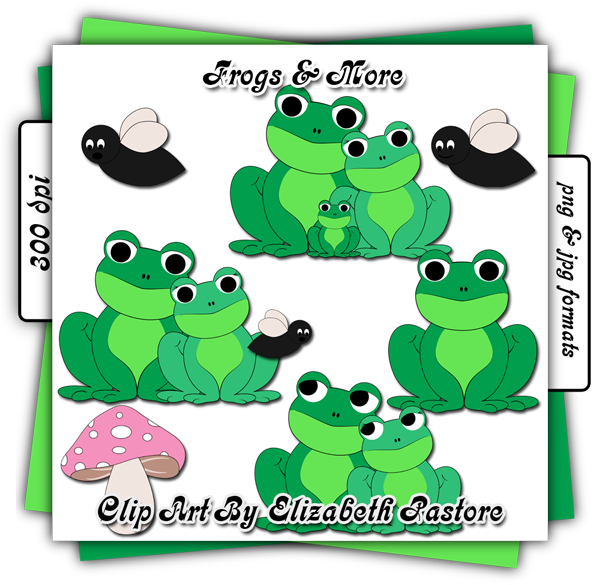Frog Clip Art For Kids - Frogs And Love Clip Art (600x600), Png Download
